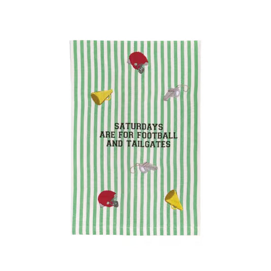 Saturdays Are For Football Embroidered Towel