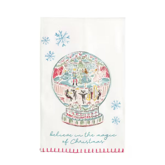 Snow Globe Nutcracker Towel