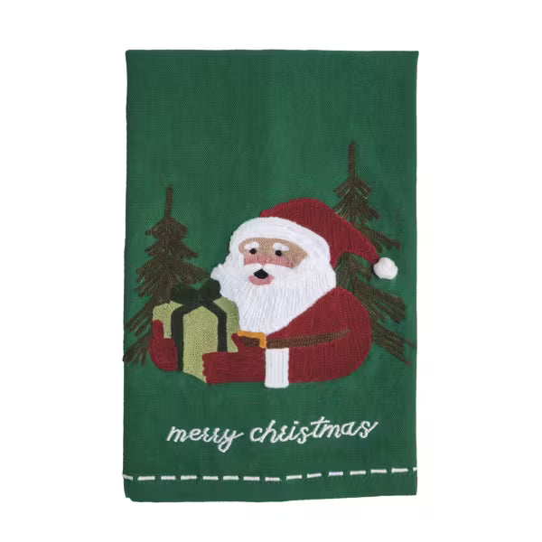 Santa Embroidered Towel