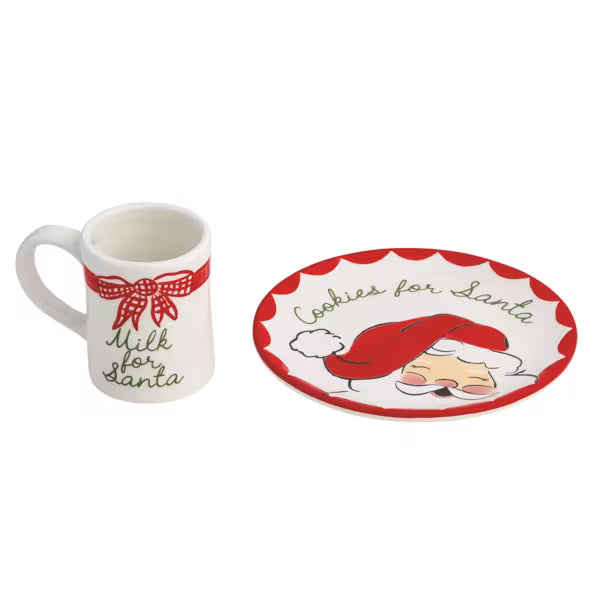 Milk & Cookies For Santa Set