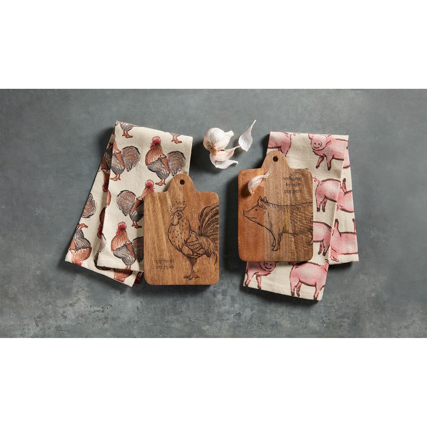 Pig Board & Towel Set