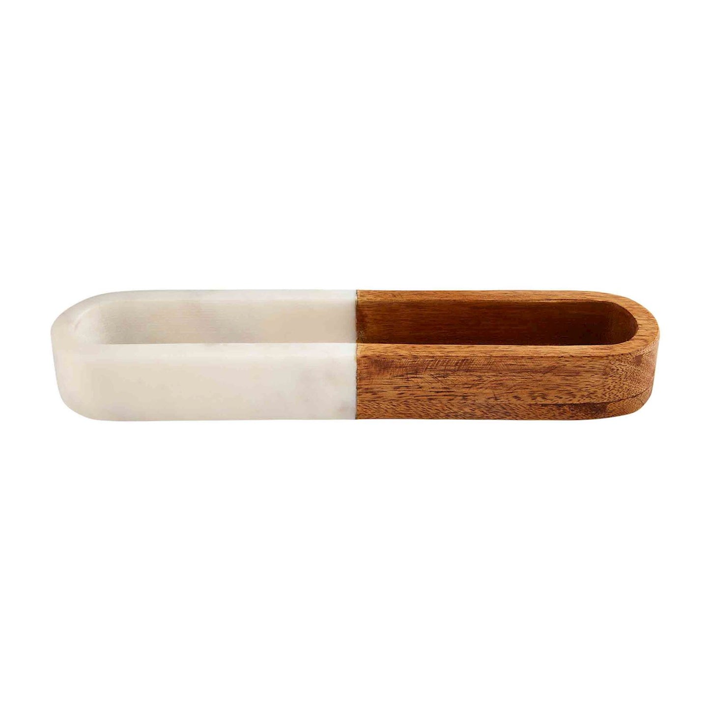 Marble & Wood Cracker Dish