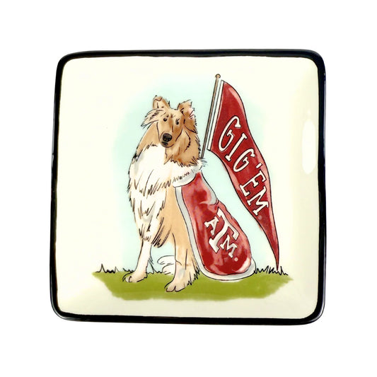 Texas A&M Reveille Trinket Tray