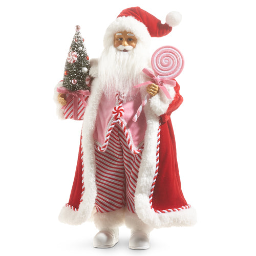 18" Peppermint Swirl Santa