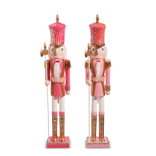 Glittered Pink Nutcracker