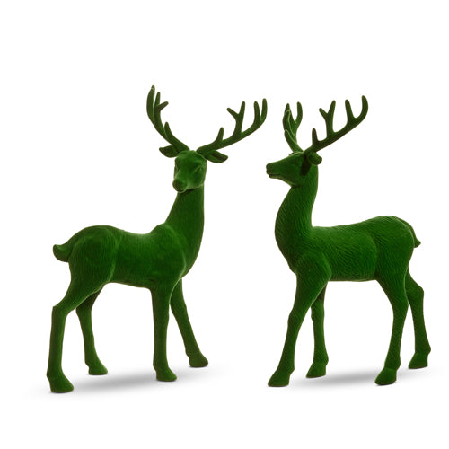 Green Velvet Reindeer