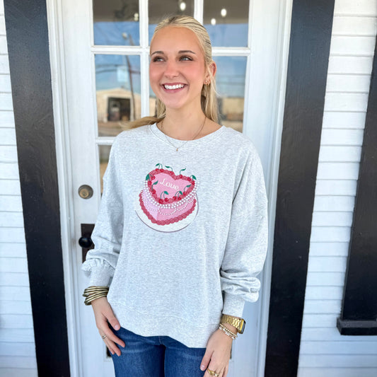 Heart Cake Pearl Sweater