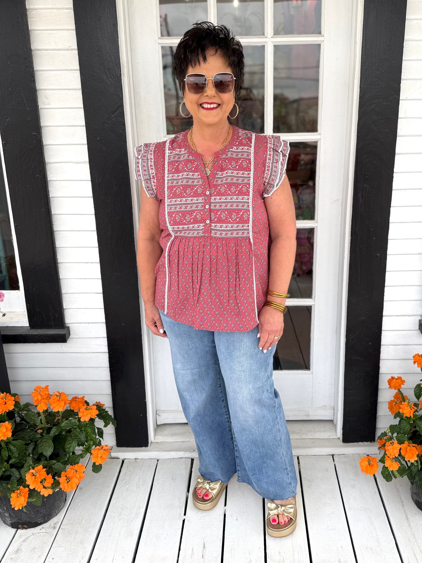 Marina Flutter Top