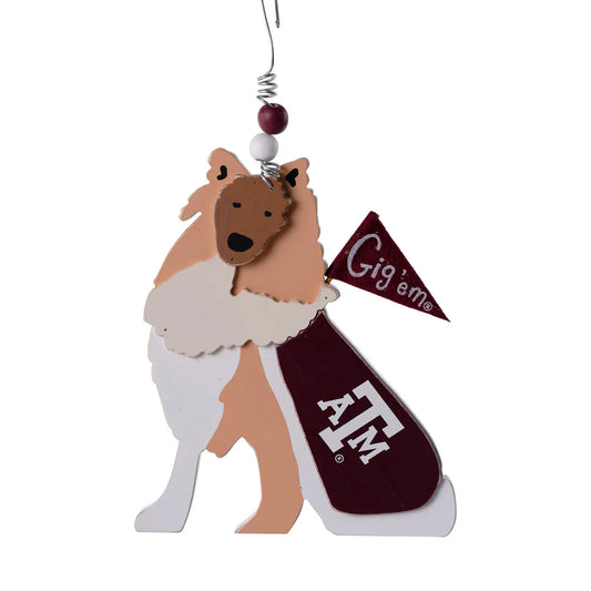 Reveille Wooden Mascot Ornament