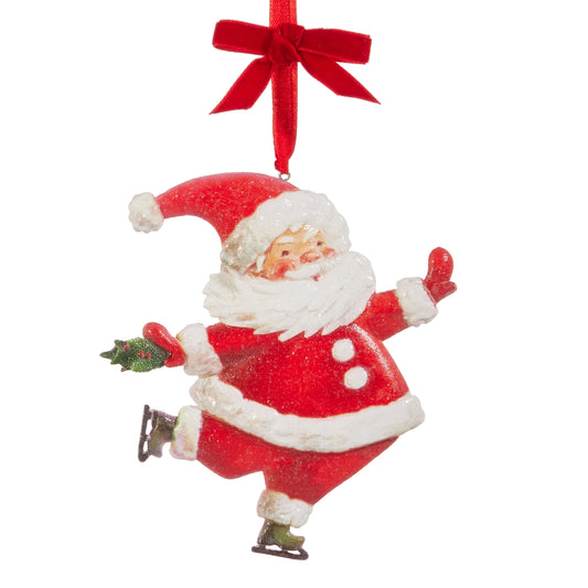 5" The Magic of Christmas Skating Santa Ornament