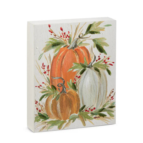 10" Harvest Pumpkin Patch Block