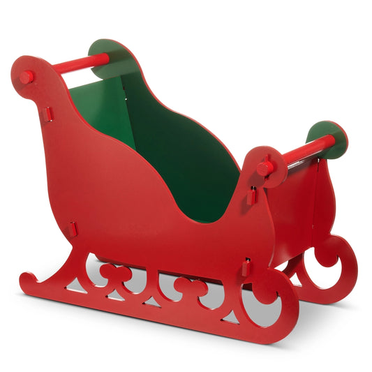 24" Red and Green Sleigh | PICK UP ONLY