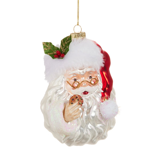 5" Santa with Cookie Ornament