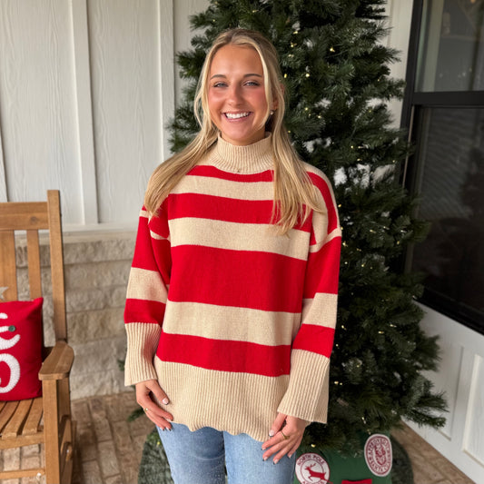 Costner Striped Sweater