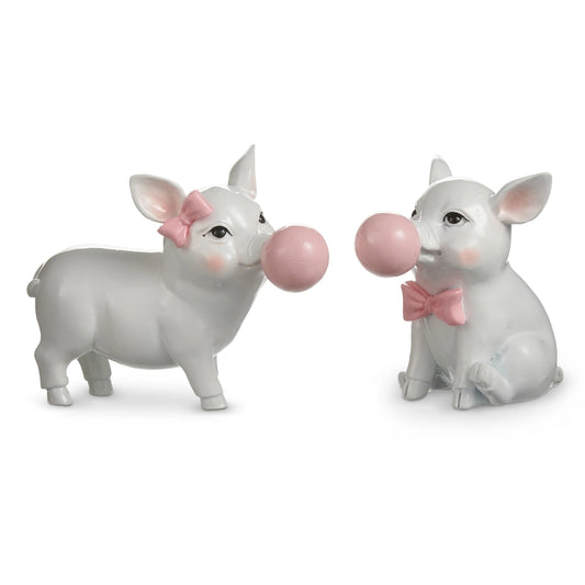 5.5" Piglet Blowing Bubble