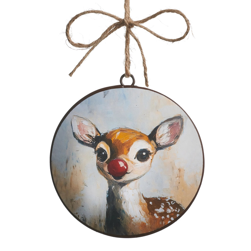 Red Nosed Wonder Disc Ornament