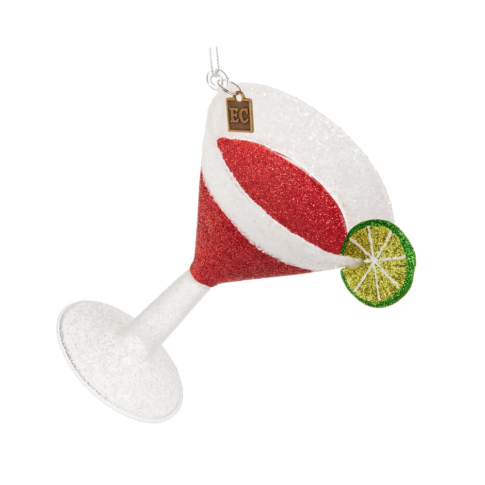 Glitter Pop Cosmo Cocktail Ornament