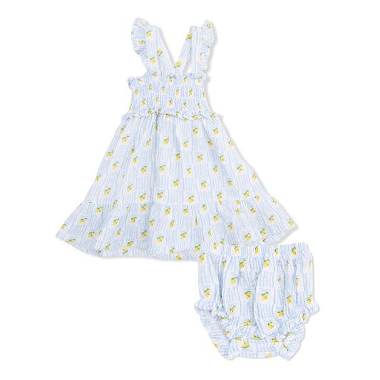 Lovely Lemons | Smocked Ruffle Sundress with Bloomer
