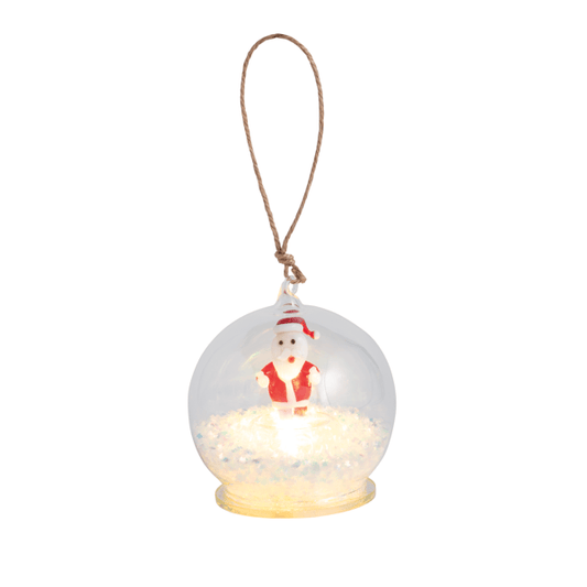Santa Light Up Ornament
