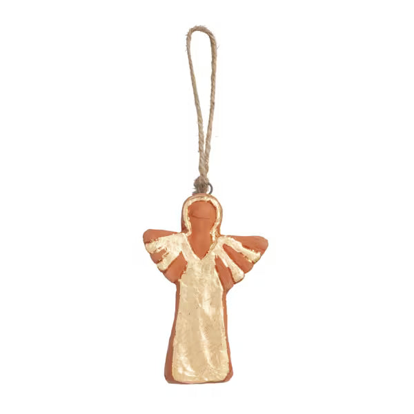 Angel Painted Terracotta Ornament