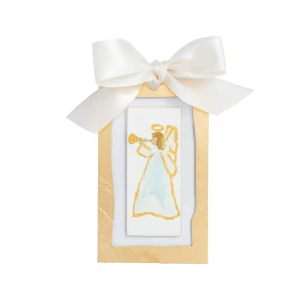 Gold Music Angel Acrylic Ornament