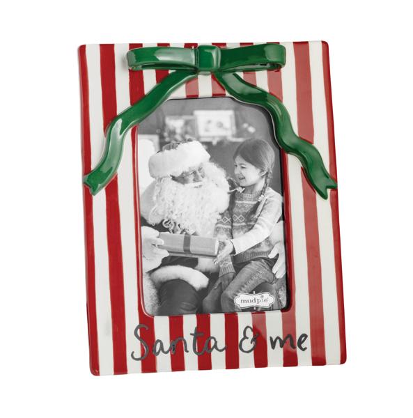 Ceramic Christmas Bow 4X6 Frame