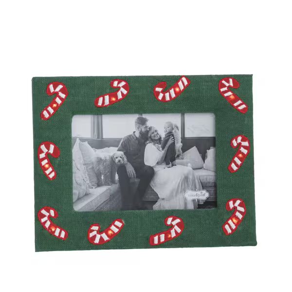 Candy Cane Light-Up Frame