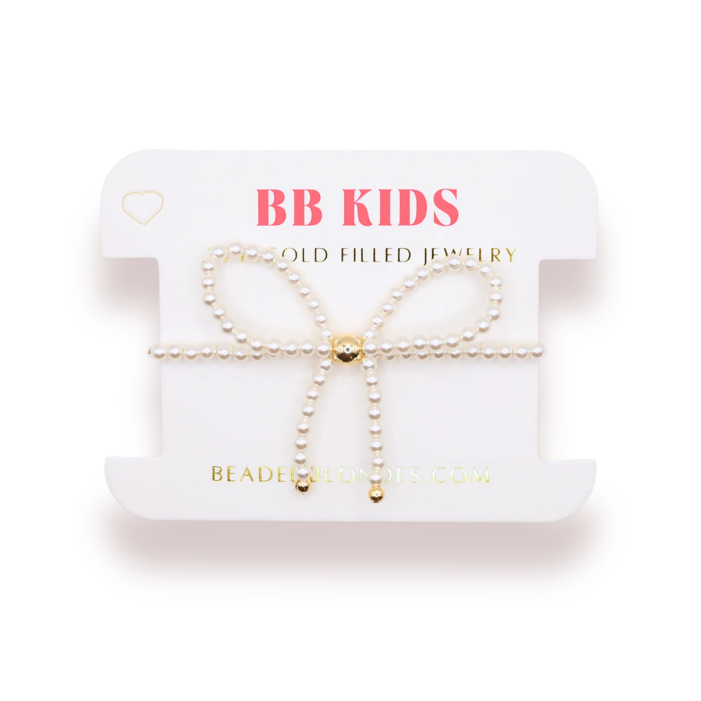 Pearl Bow Bracelet (Kids Size)