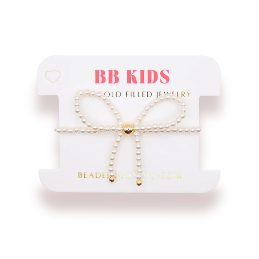 Pearl Bow Bracelet (Kids Size)