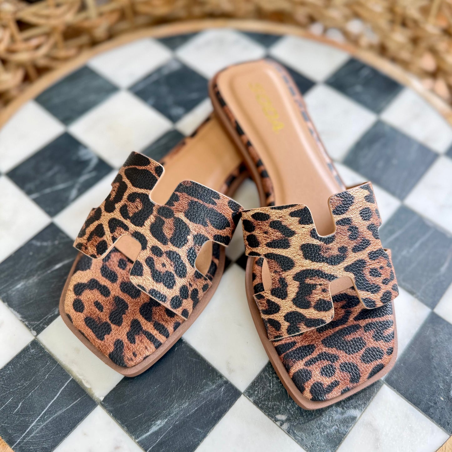 Leopard Sandals