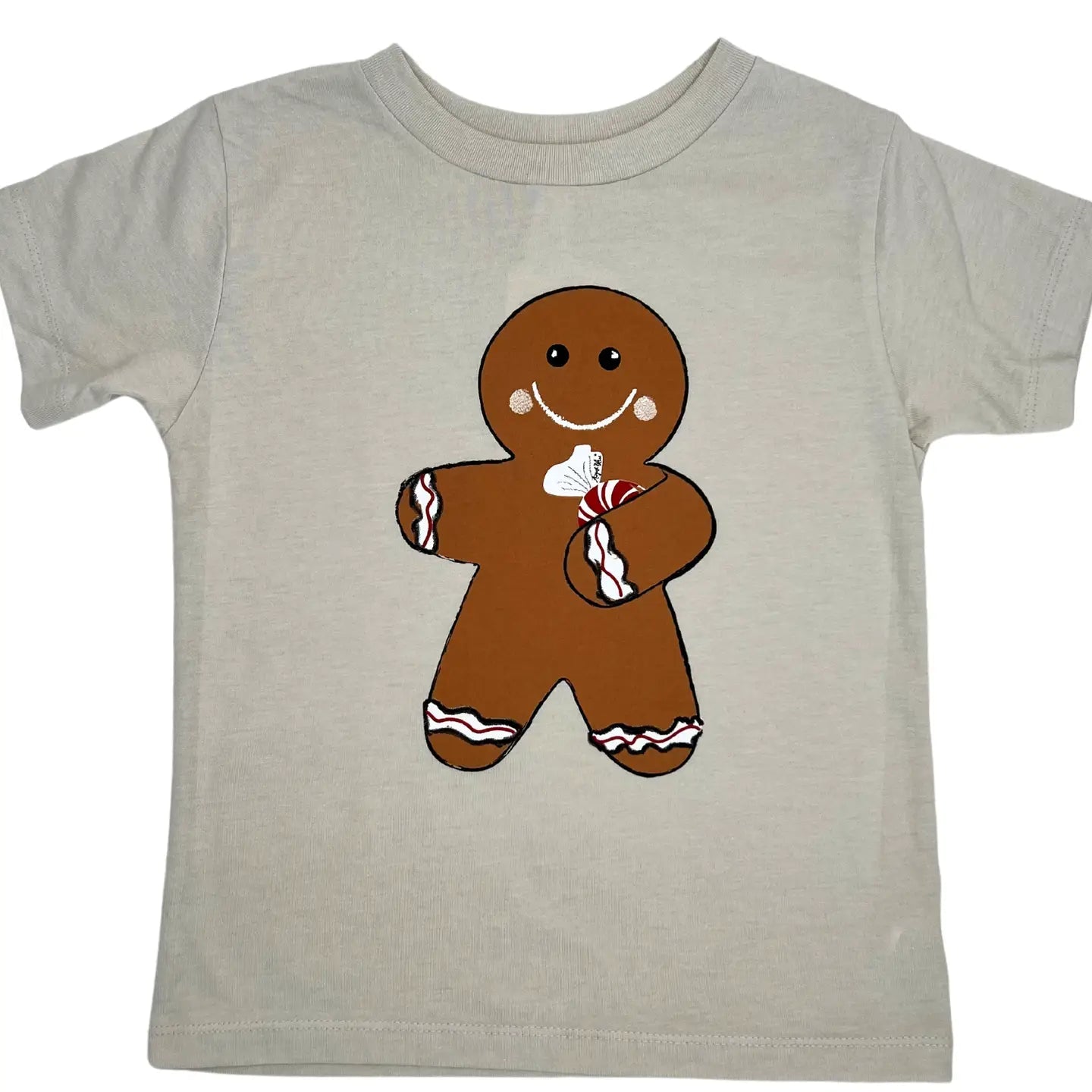 Christmas Kids Gingerbread Man Short Sleeve