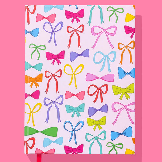 Hardcover Notebook - Colorful Bows