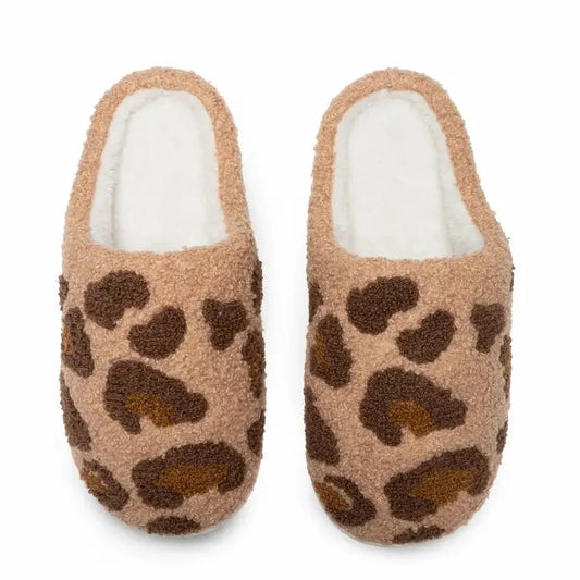 Leopard Print Slippers