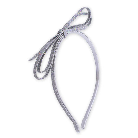 Bow Headband | Silver