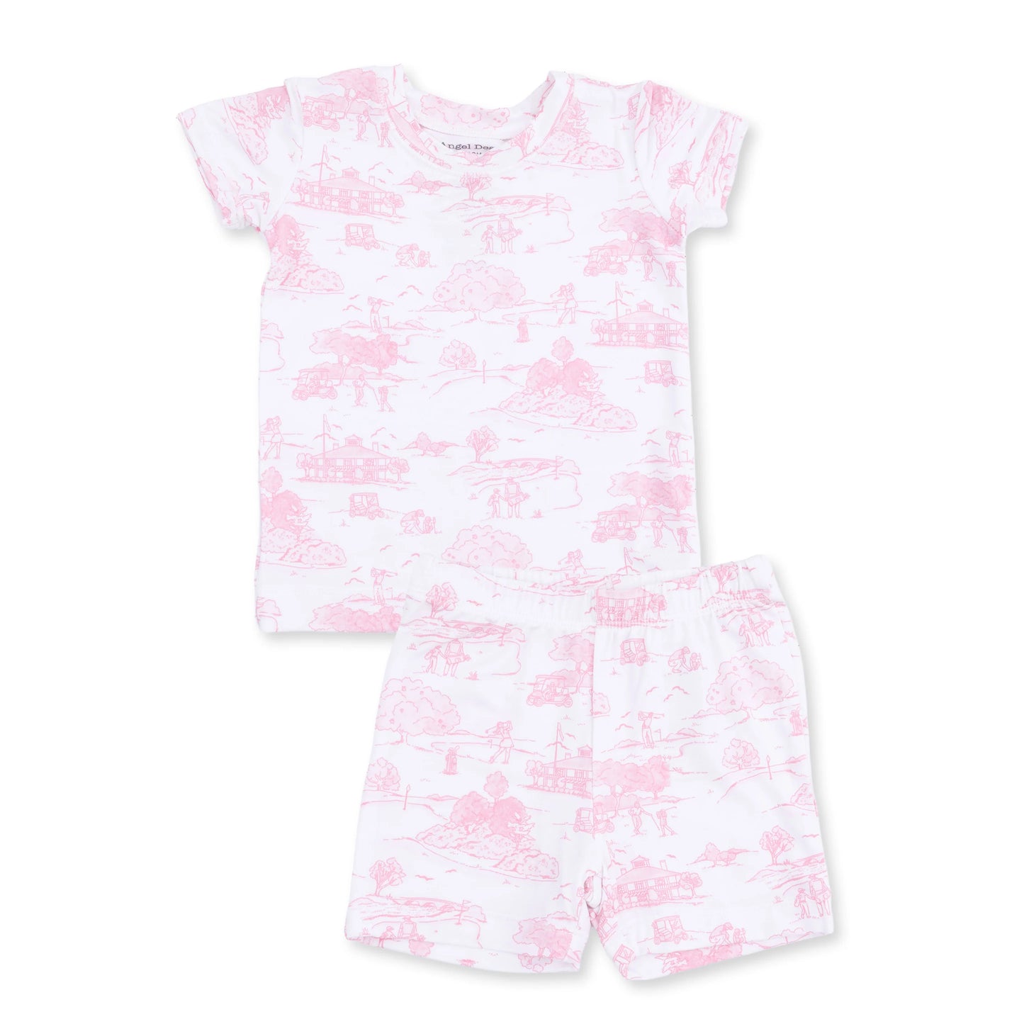 Golf Toile Pink | Loungewear Short Set