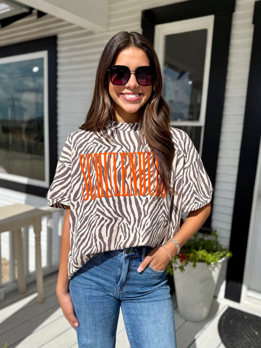 Schulenburg Oversized Zebra Tee