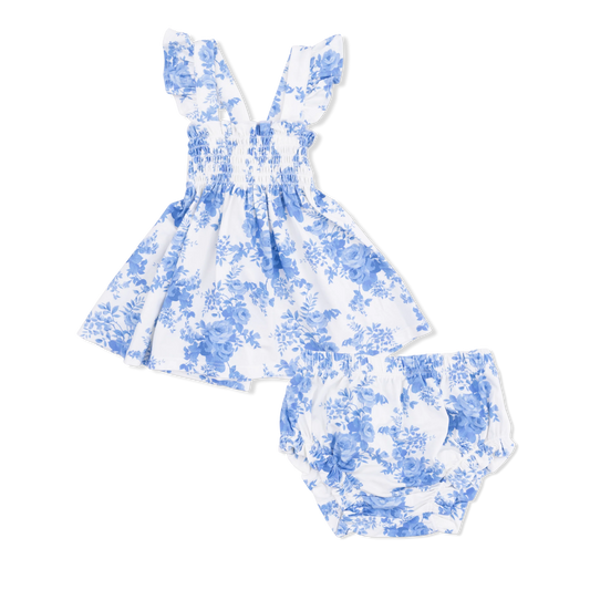 Dream Cottage Floral | Smocked Top with Bloomer