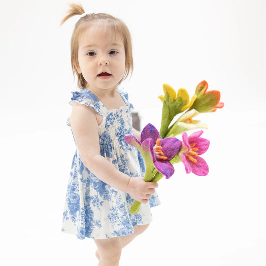 Dream Cottage Floral | Smocked Top with Bloomer