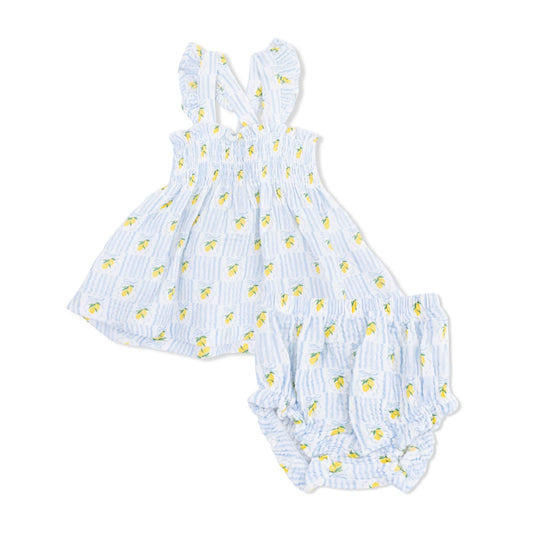 Lovely Lemons | Smocked Top with Bloomer