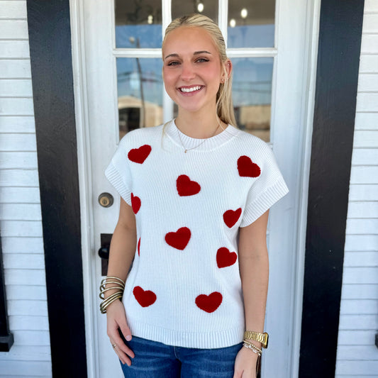 Josie Sweater | Mini Hearts