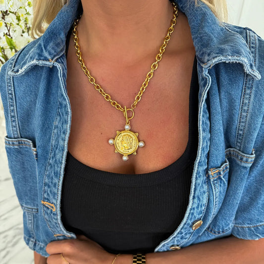 Pearl Coin Necklace