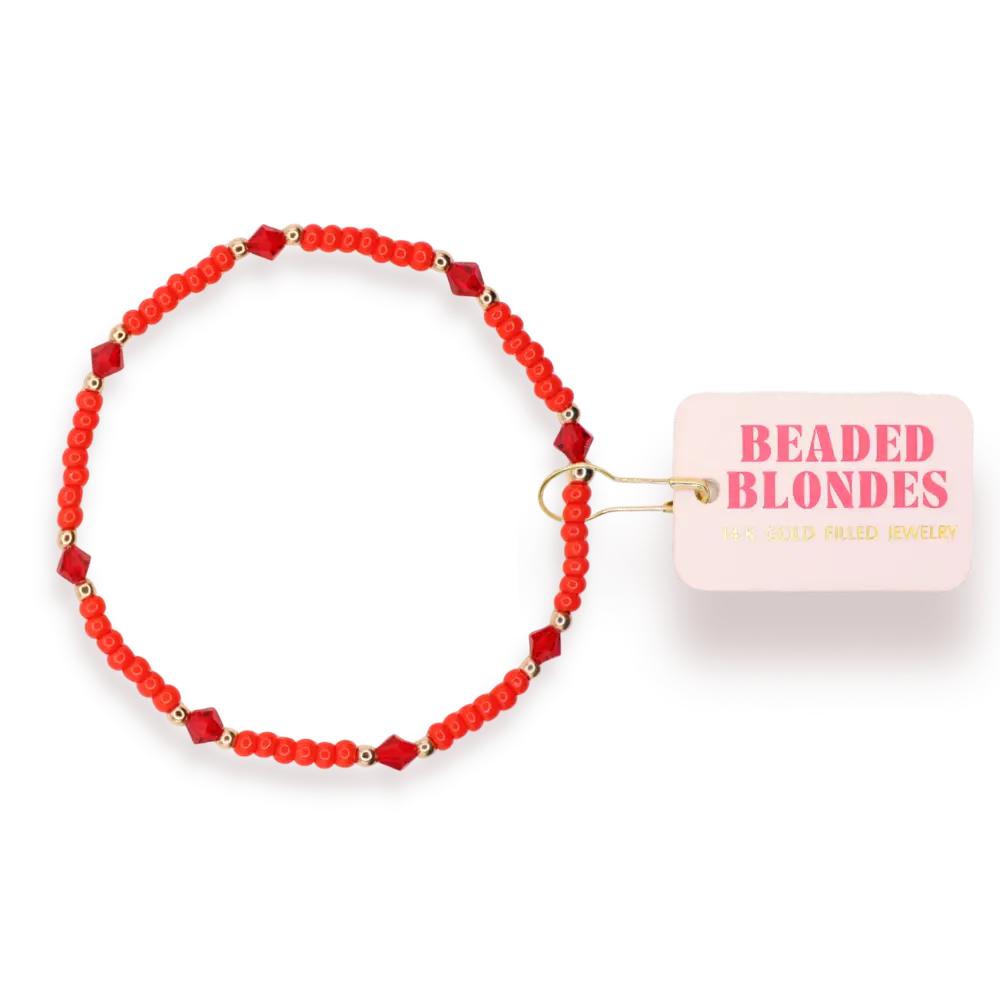 Eleanor Bracelet in Bright Red