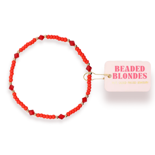 Eleanor Bracelet in Bright Red