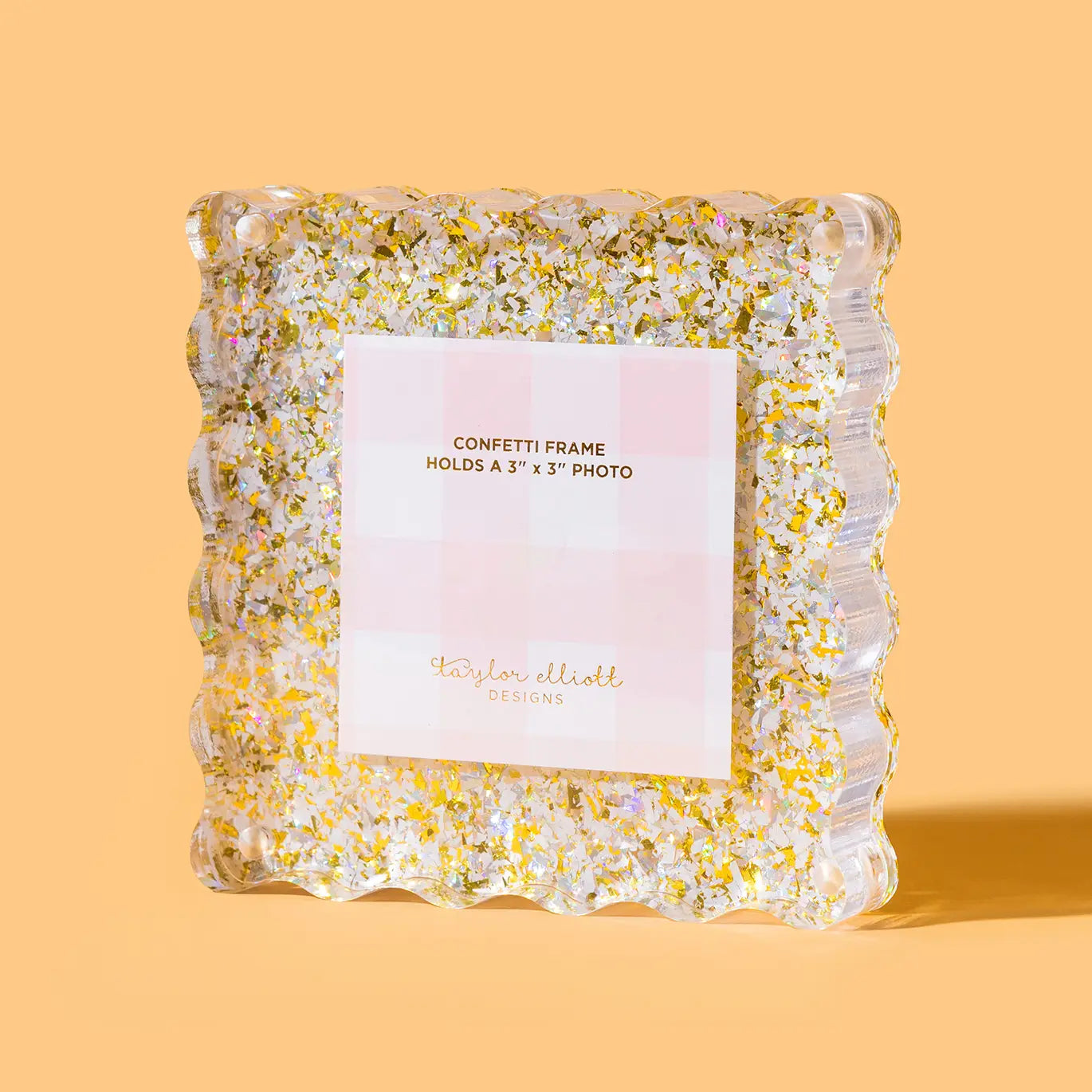 Picture Frame - Small - Pearl + Gold Confetti