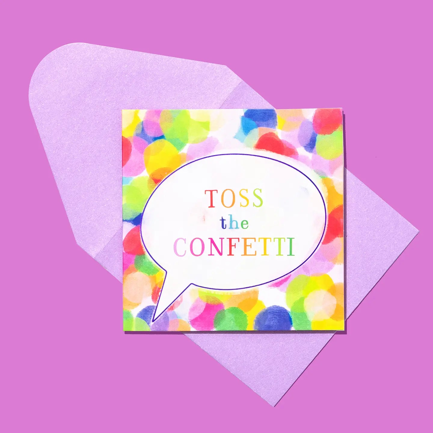 Gift Enclosure Card - "Toss the Confetti"