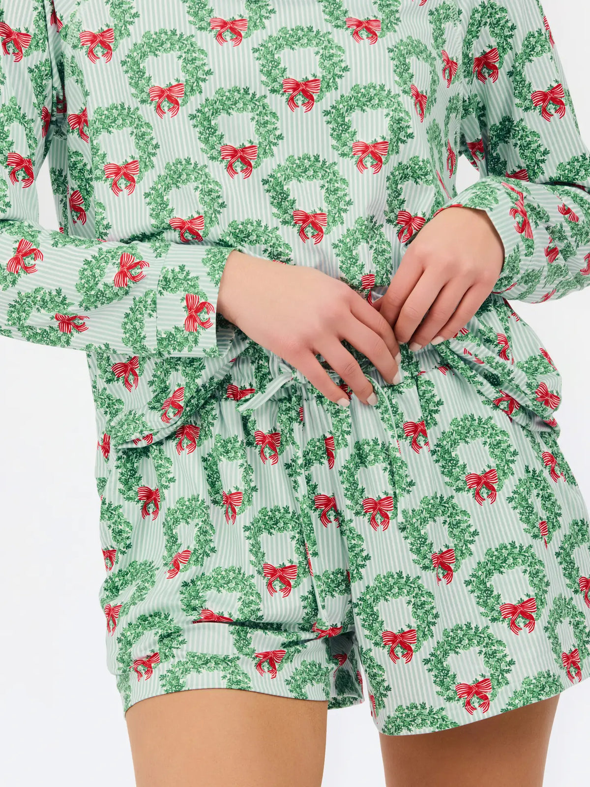 Women's Annie Shorts Set | Wreath & Ribbon