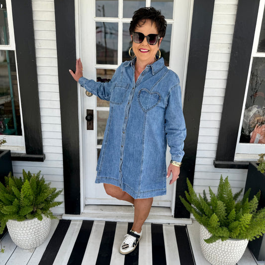 Abigail Dress | Denim