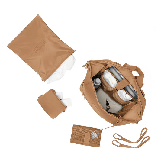Indi Diaper Backpack in Camel | Large