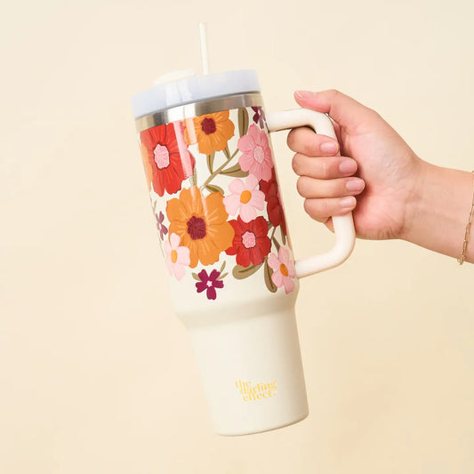 40 oz Take Me Everywhere Tumbler-Wild About You Cream