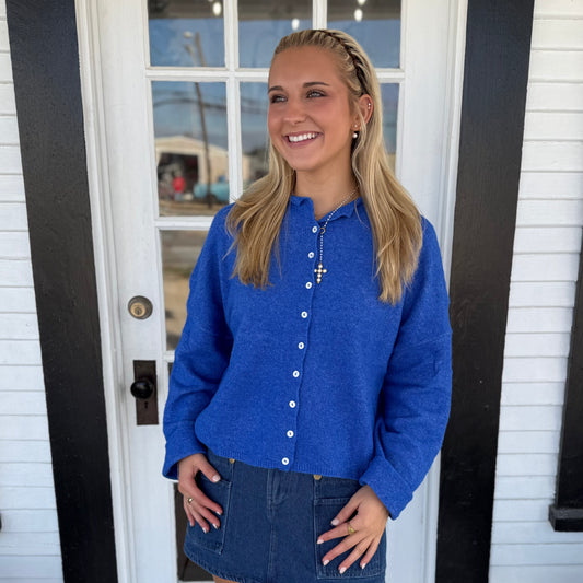 Shari Cardigan | Blue